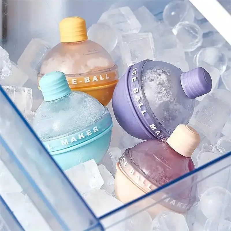 Ice Mold Sphere - Eiswürfelform, rund, Eishockey, Premium-Silikon, Eiskugelformen, nahtlos,
