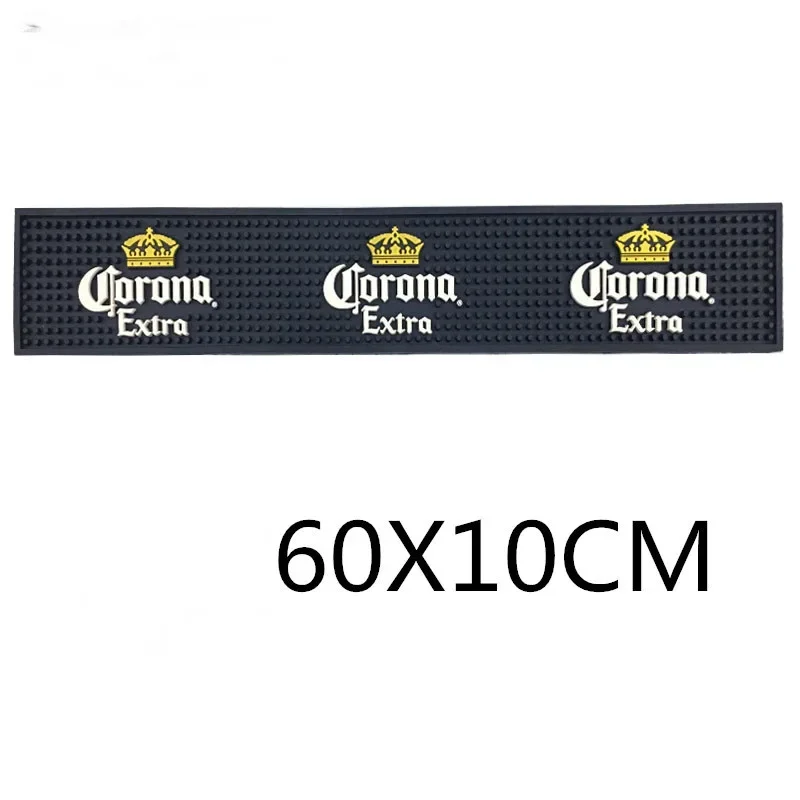 Bar Mat Rubber - Bar-Matten 60*10cm Lang, Dunkelblau, Rechteckige Schreibtischunterlage,