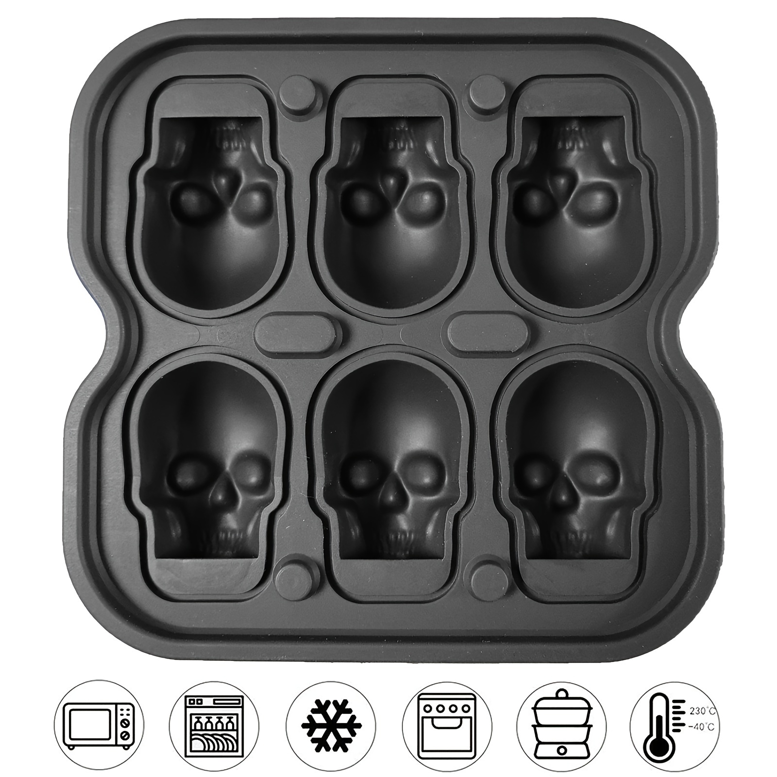 4–6 Zellen Totenkopf-Eiskugelf – Ice Mold Sphere Bewertung und Preis