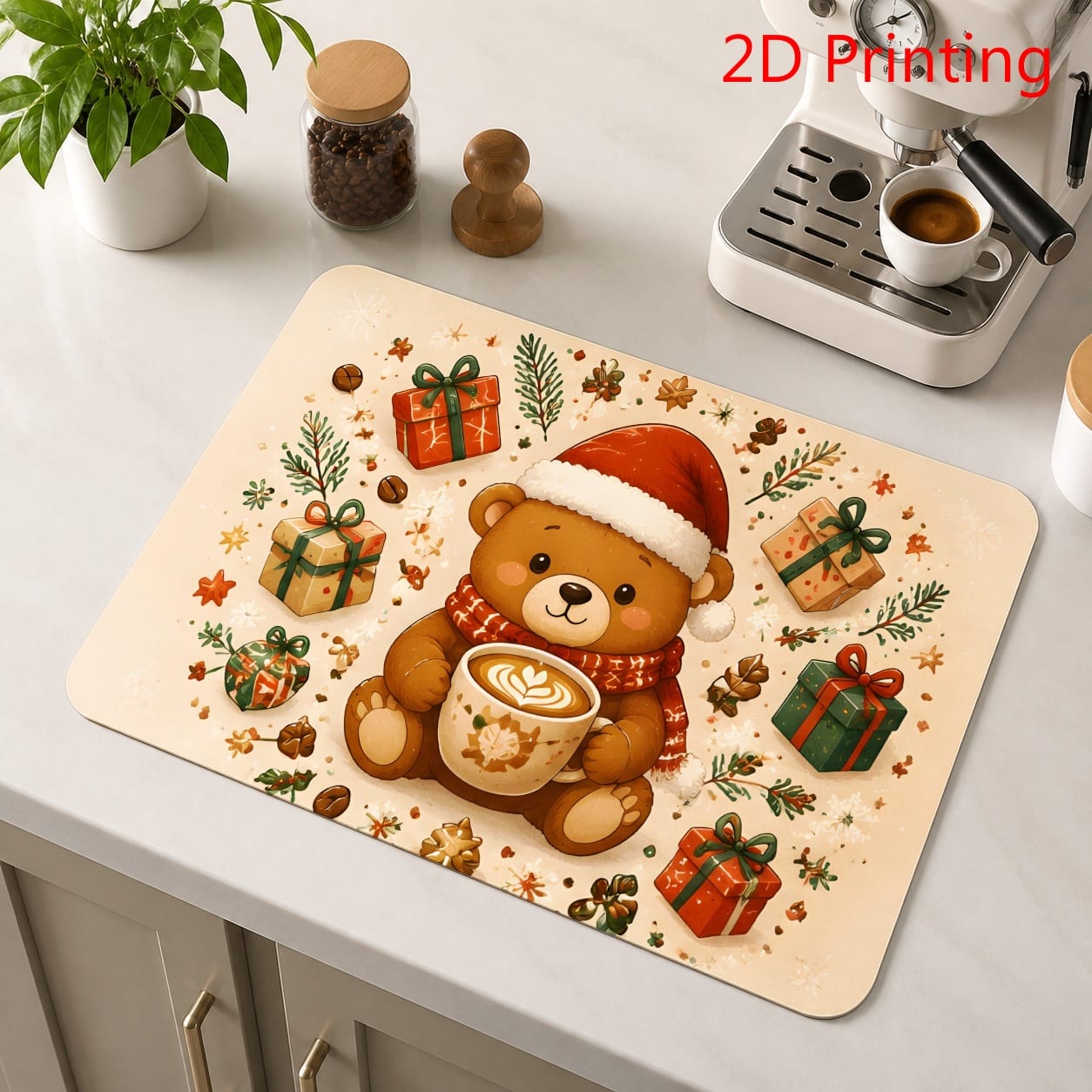 Gemütliche Weihnachts-Kaffeeti – Bar Mat Rubber Bewertung und Preis