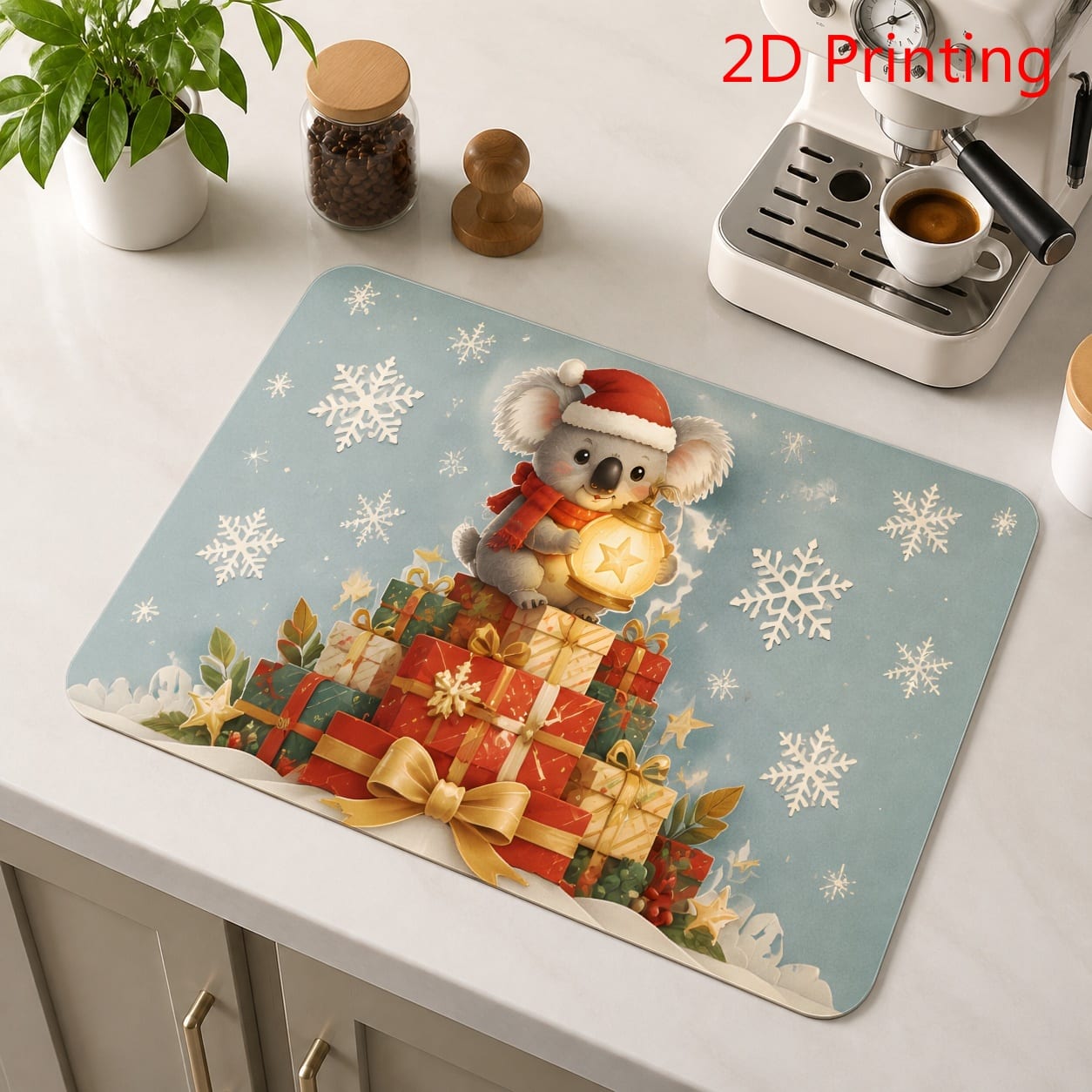 Gemütliche Weihnachts-Kaffeeti – Bar Mat Rubber Bewertung und Preis